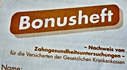 Bonusheft ist wichtig